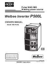 Preview for 1 page of Daihen OTC Welbee P500L Owner'S Manual