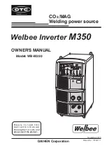 Daihen OTC Welbee WB-M350 Owner'S Manual preview