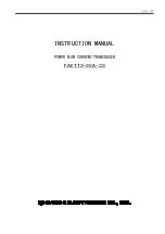 Daiichi Electronics FAETT2-92A-33 Instruction Manual preview