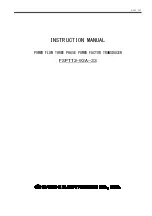 Daiichi Electronics FSPTT2-92A-33 Instruction Manual preview