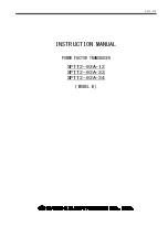 Предварительный просмотр 1 страницы Daiichi Electronics SPTT2-92A-12 Instruction Manual