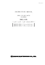 Daiichi Electronics SVLC-110L Instruction Manual preview