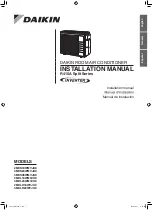 Preview for 1 page of Daikin 2MXS18WMVJU9 Installation Manual