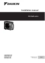 Preview for 1 page of Daikin 3AMXF52A2V1B9 Installation Manual
