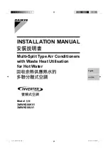 Daikin 3MWKS80KV1? 3MWKS80LV1 Installation Manual preview