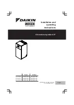 Daikin A2 F Installation And Operating Instructions Manual preview