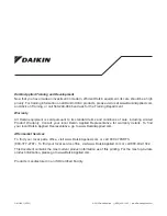 Preview for 116 page of Daikin ACS320 Operation Manual