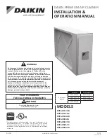 Daikin Air Intelligence DV15 Series Installation & Operation Manual предпросмотр