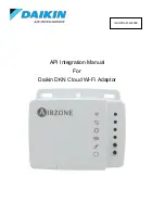 Preview for 1 page of Daikin Airzone Api Integration Manual