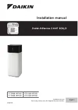 Daikin Altherma 3 H HT ECH2O Series Installation Manual preview