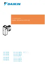 Daikin Altherma 3 R F+W EBBH11D 6V Series User Reference Manual preview