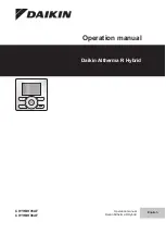 Daikin Altherma CHYHBH05AF Operation Manual предпросмотр