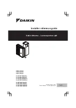 Daikin Altherma EAVX-D9WG Installer'S Reference Manual preview
