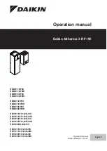 Preview for 1 page of Daikin Altherma EBBH11DF6V Operation Manual