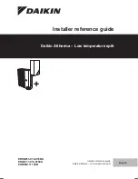 Preview for 1 page of Daikin Altherma EHBH/X11+16CB Installer'S Reference Manual