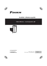 Preview for 1 page of Daikin Altherma EHVH/X04S18CB Installer'S Reference Manual