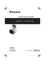 Daikin Altherma EHVH04S23DAV Installer'S Reference Manual preview