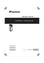 Preview for 1 page of Daikin Altherma EHVZ04S18DA6V Operation Manual