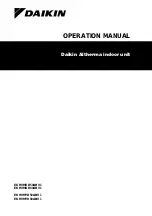 Предварительный просмотр 1 страницы Daikin Altherma EKHVMRD50ABV1 Operation Manual