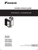 Daikin Altherma EPGA14DAV3 Installer'S Reference Manual preview