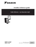 Preview for 1 page of Daikin Altherma ERHQ011-014-016BA Installer'S Reference Manual