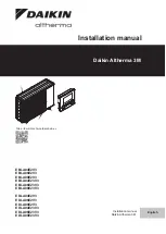 Предварительный просмотр 1 страницы Daikin ALTHERMA Installation Manual