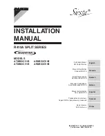 Preview for 1 page of Daikin ARXB50CV1B Installation Instructions Manual