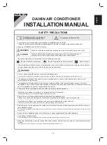 Предварительный просмотр 7 страницы Daikin ARXC20BV1B Installation Manual