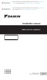 Daikin ARXF35E Installation Manual предпросмотр