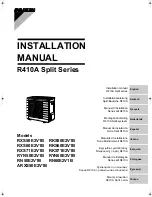 Daikin ARXS50E2V1B Installation Manual preview