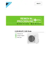 Предварительный просмотр 1 страницы Daikin ARXS50E3V1B Service Manual