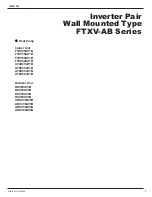 Preview for 2 page of Daikin ARXV25AV1B Service Manual