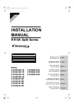 Preview for 1 page of Daikin ATKS20E2V1B Installation Manual
