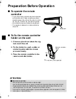 Preview for 9 page of Daikin ATX20GV1B Operation Manual