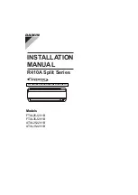 Preview for 1 page of Daikin ATXL25J2V1B Installation Manual