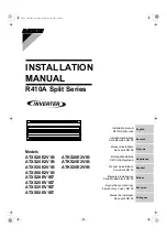 Daikin ATXS20E2V1B Installation Manual preview