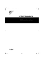Daikin AVA125AMVE Operation Manual preview