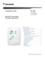 Daikin BACnet IM 1248 Installation Manual preview