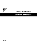 Daikin BRC1D61 Operating Manual preview