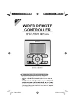 Preview for 1 page of Daikin BRC1E51A7 Operation Manual