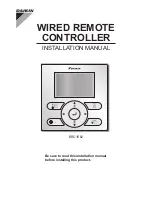 Daikin BRC1E62 Installation Manual предпросмотр