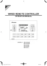 Preview for 1 page of Daikin BRC230Z4B Operation Manual