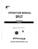Preview for 1 page of Daikin C-Series Operation Manual