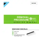 Daikin CCXS09PVM Service Manual Removal Procedure preview