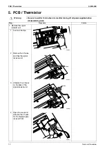 Предварительный просмотр 14 страницы Daikin CCXS09PVM Service Manual Removal Procedure