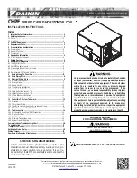 Daikin CHPE Series Installation Instructions Manual preview