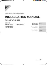 Preview for 1 page of Daikin CTX07AXVJU Installation Manual