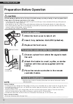 Предварительный просмотр 10 страницы Daikin CTXM50RVMA Operation Manual