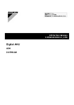 Daikin D-AHU Professional AH-DX-U Operating Manual предпросмотр