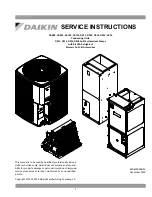 Daikin DAR09 Service Instructions Manual preview